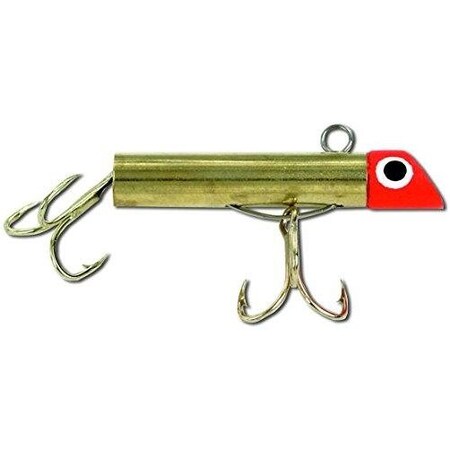 Got-Cha 1100 Series Mini Metal Plug, 1 34, 58 Oz, Sz 6 Hooks, Red GoldGold Hook G1101GH